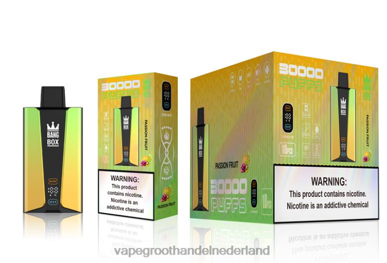 Bang Box 30.000 trekjes slim scherm 2HL2X84 - Vape Groothandel Nederland passievrucht