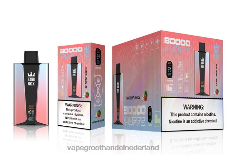 Bang Box 30.000 trekjes slim scherm 2HL2X86 - Groothandel Vape Wegwerp watermeloen ijs