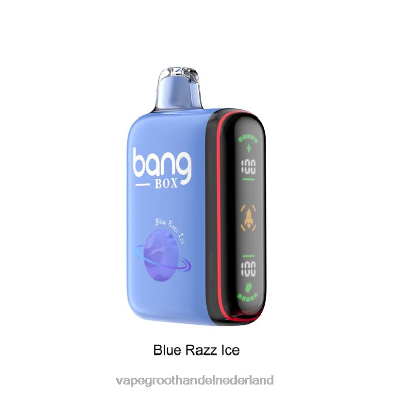 Bang Box Intelligente vermogensweergave van 9000-18000 rookwolken 2HL2X26 - Vape Groothandel Nederland blauw razz-ijs