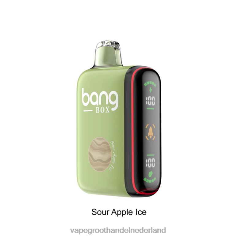 Bang Box Intelligente vermogensweergave van 9000-18000 rookwolken 2HL2X28 - Groothandel Vape Wegwerp zuur appelijs
