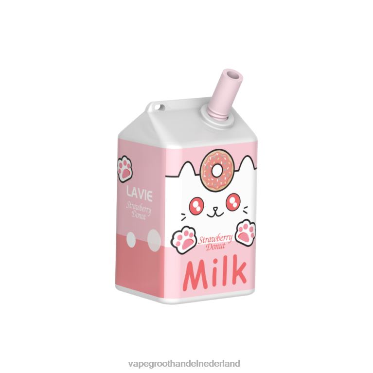 LAVIE MILK 7000 trekjes 60LDV177 | Vape Groothandel Nederland aardbei donut