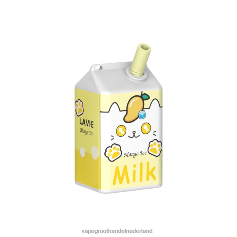 LAVIE MILK 7000 trekjes 60LDV178 | Vape Groothandel Amersfoort mango-ijs