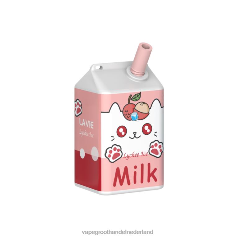 LAVIE MILK 7000 trekjes 60LDV183 | Vape Nederland lychee-ijs