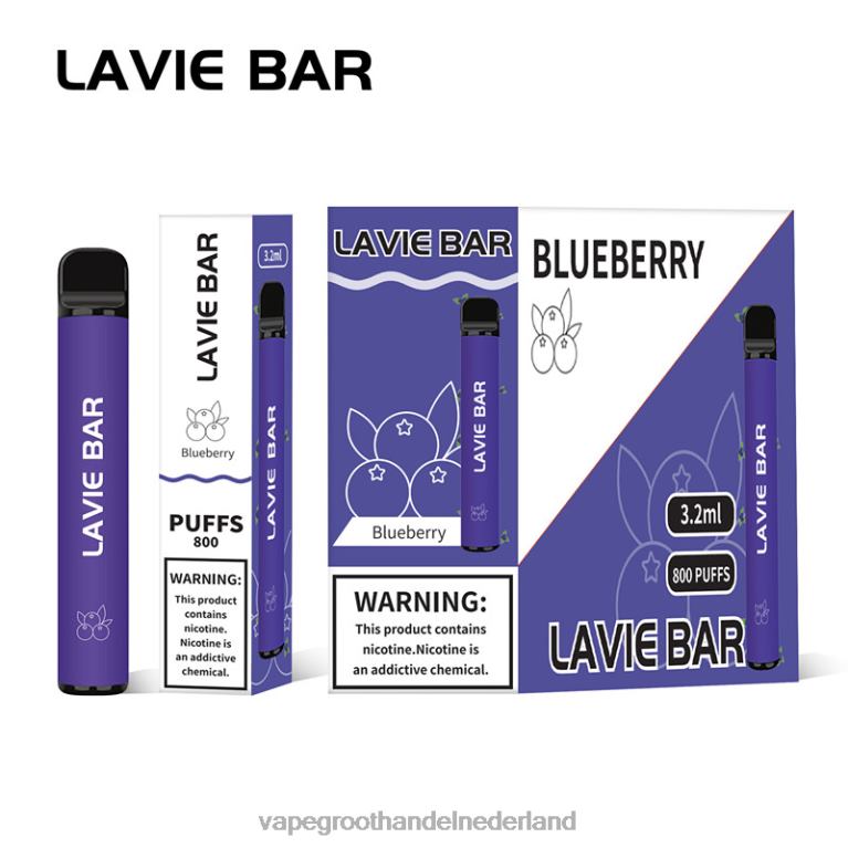 LAVIE BAR 800 trekjes 60LDV310 | Wegwerpbaar Vape bosbessen ijs