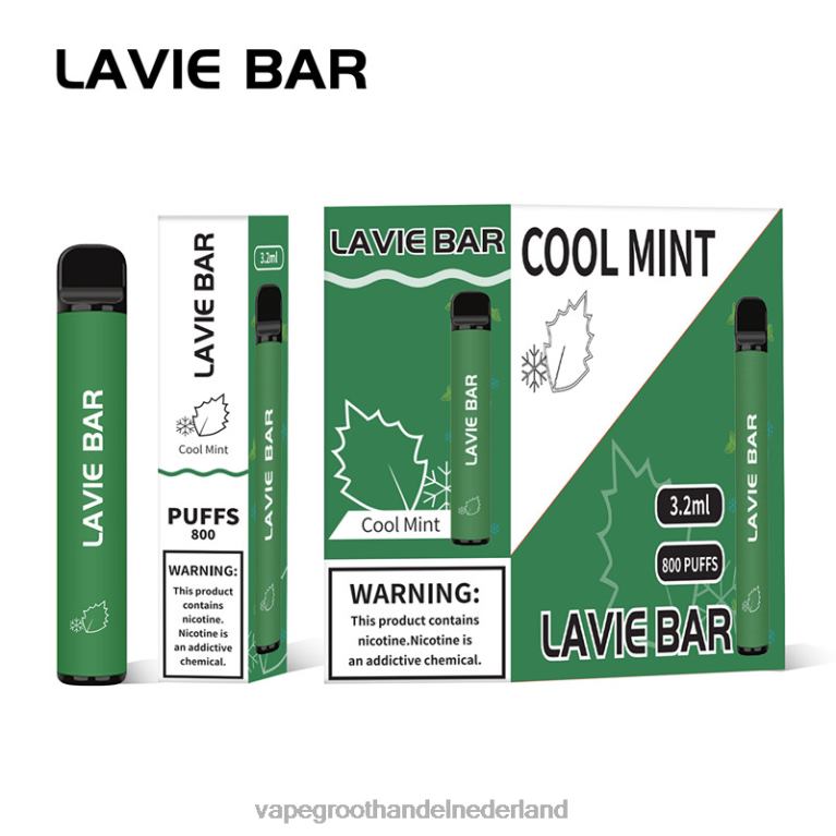 LAVIE BAR 800 trekjes 60LDV311 | Vape Nederland koele munt