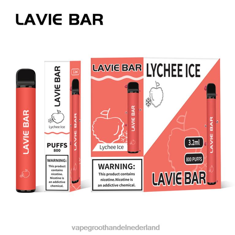 LAVIE BAR 800 trekjes 60LDV313 | Vape Groothandel Nederland lychee-ijs