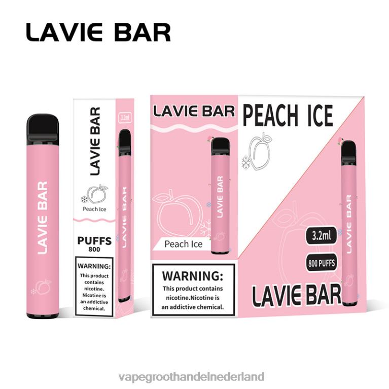 LAVIE BAR 800 trekjes 60LDV314 | Vape Groothandel Amersfoort perzik ijs