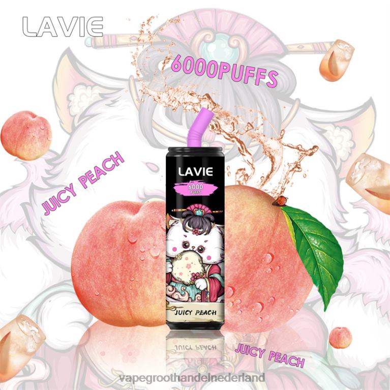 LAVIE Coke BAR 6000 trekjes 60LDV271 | Vape Nederland sappige perzik
