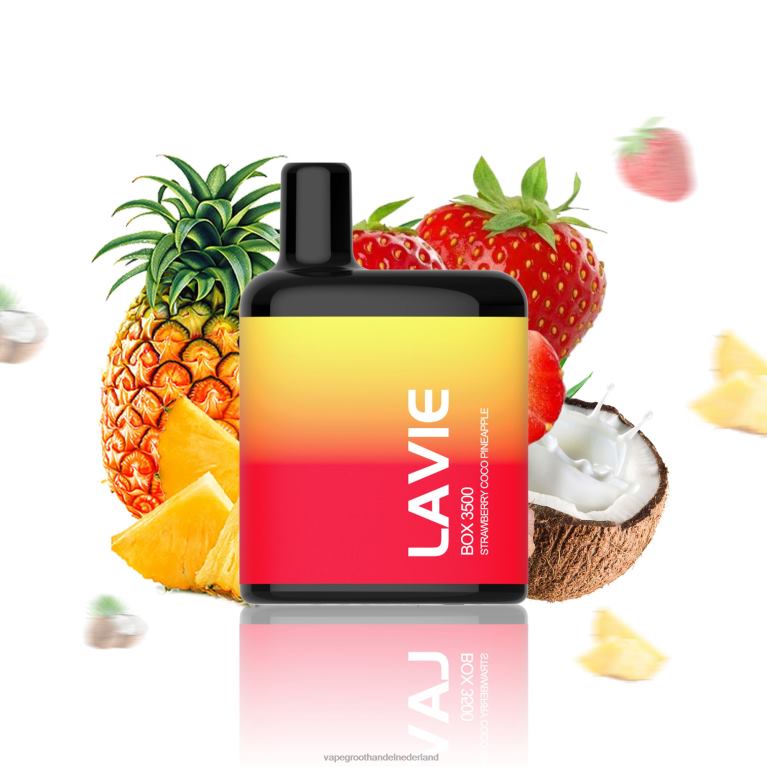 LAVIE BOX 3500 trekjes 60LDV207 | Vape Nederland Aardbei Kokos Ananas
