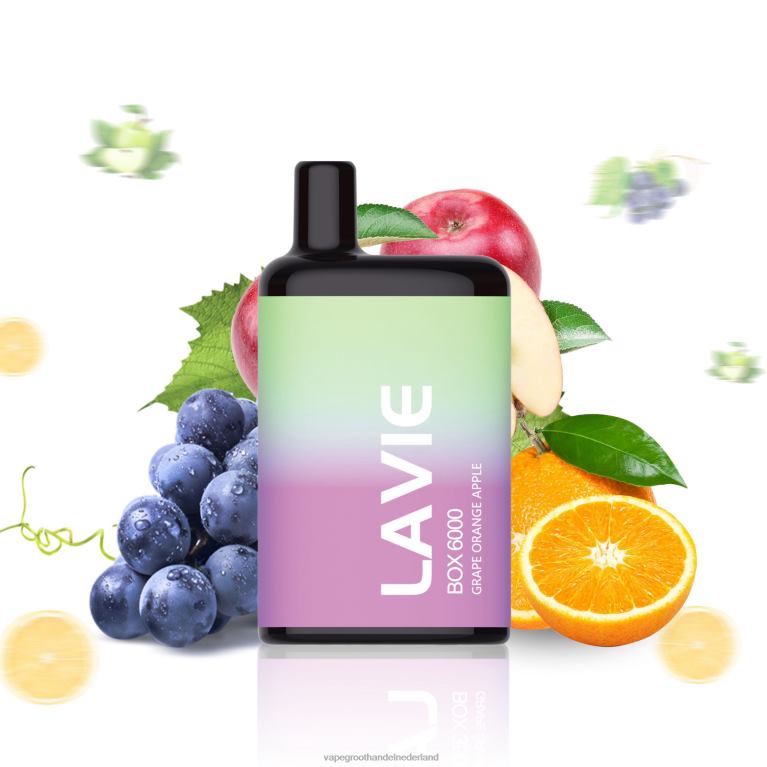 LAVIE BOX 6000 trekjes 60LDV202 | Vape Groothandel Amersfoort druif oranje appel