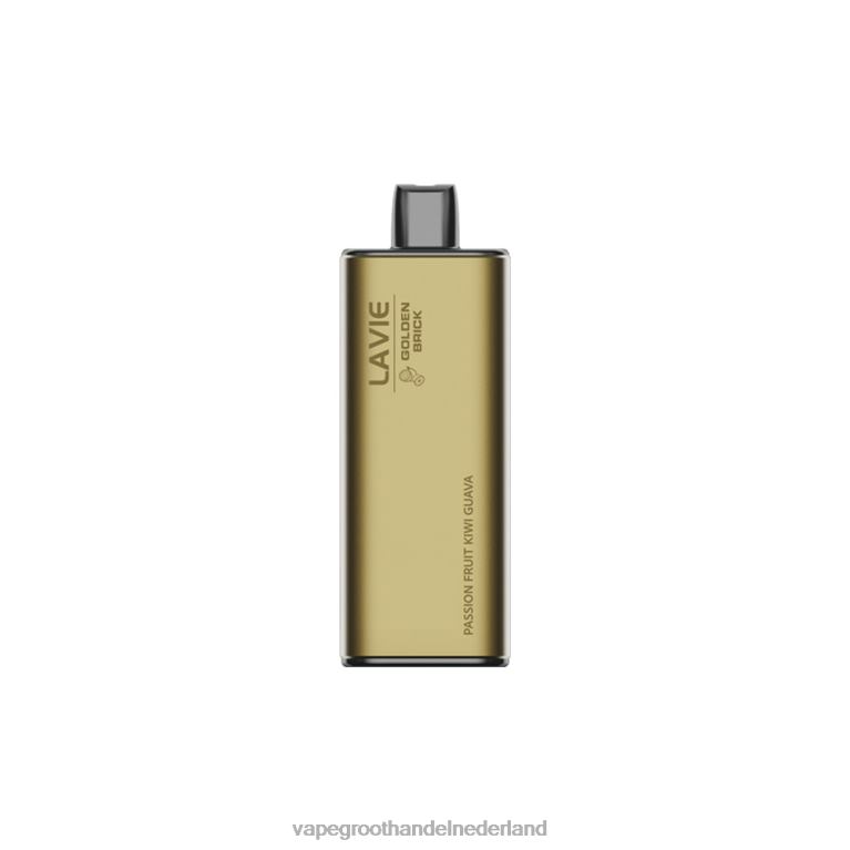 LAVIE GOLDEN BRICK 10000 trekjes 60LDV63 | Vape Nederland passievrucht-kiwi-guave