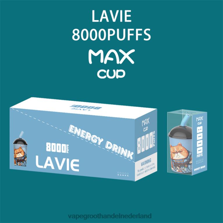 LAVIE Max Cup 8000 trekjes 60LDV259 | Groothandel Vape Wegwerp energie drankje