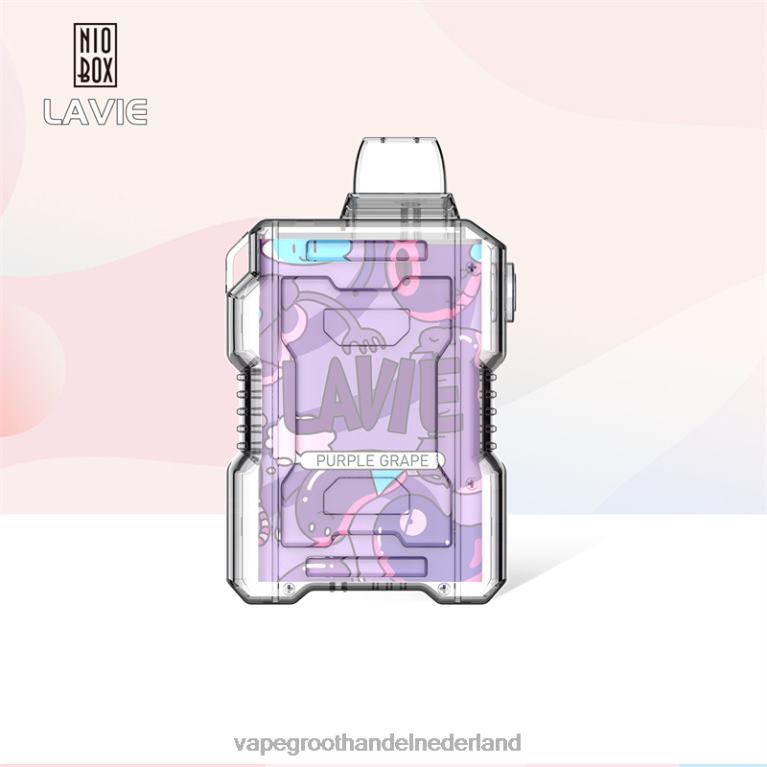 LAVIE NIO BOX 9000 trekjes 60LDV192 | Vape Amsterdam paarse druif