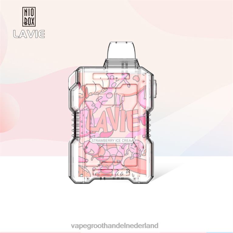 LAVIE NIO BOX 9000 trekjes 60LDV196 | Vape Bestseller aardbeienijs