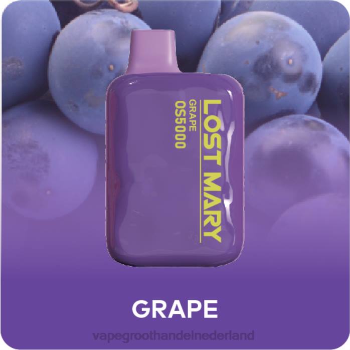 2NRV491 druif - wegwerpbaar Vape LOST MARY OS5000