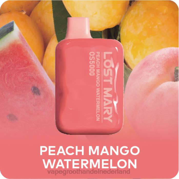 2NRV495 perzik-mango-watermeloen - Vape Amsterdam LOST MARY OS5000
