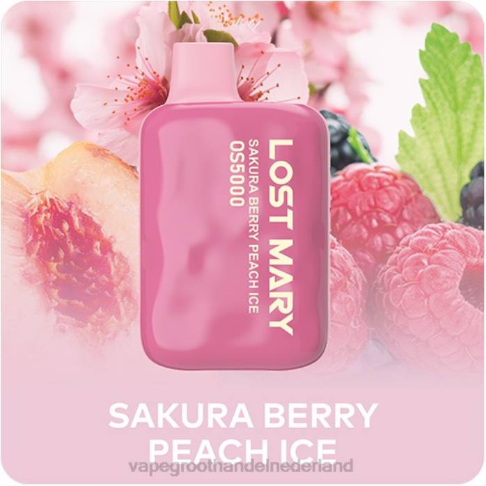 2NRV497 Sakura bes perzik ijs - Vape groothandel Amersfoort LOST MARY OS5000