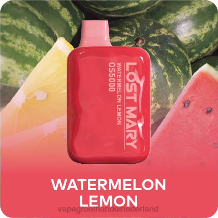 2NRV503 watermeloen citroen - pod systeem Vape LOST MARY OS5000