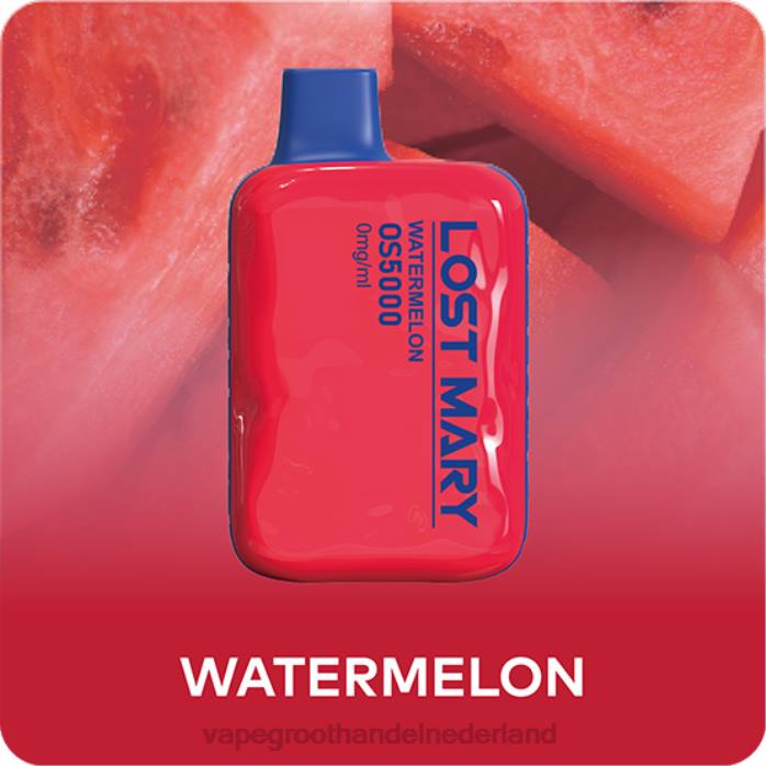 2NRV505 watermeloen - Vape Amsterdam LOST MARY OS5000 0mg/ml
