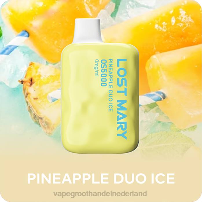 2NRV508 ananas duo ijs - Vape groothandel Nederland LOST MARY OS5000 0mg/ml