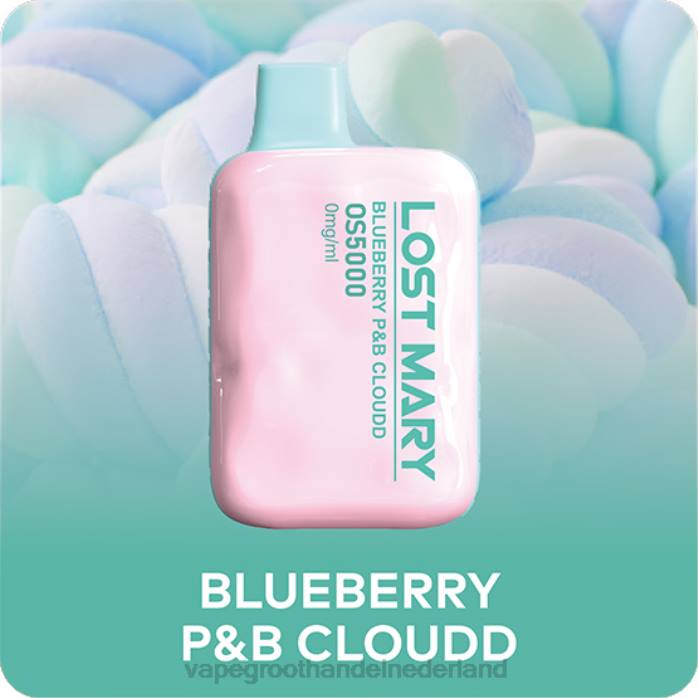 2NRV512 bosbessen p&b gewolkt - Vape groothandel inkoop LOST MARY OS5000 0mg/ml