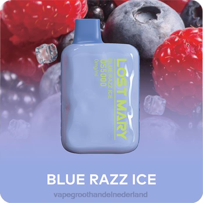 2NRV513 blauw razz-ijs - pod systeem Vape LOST MARY OS5000 0mg/ml