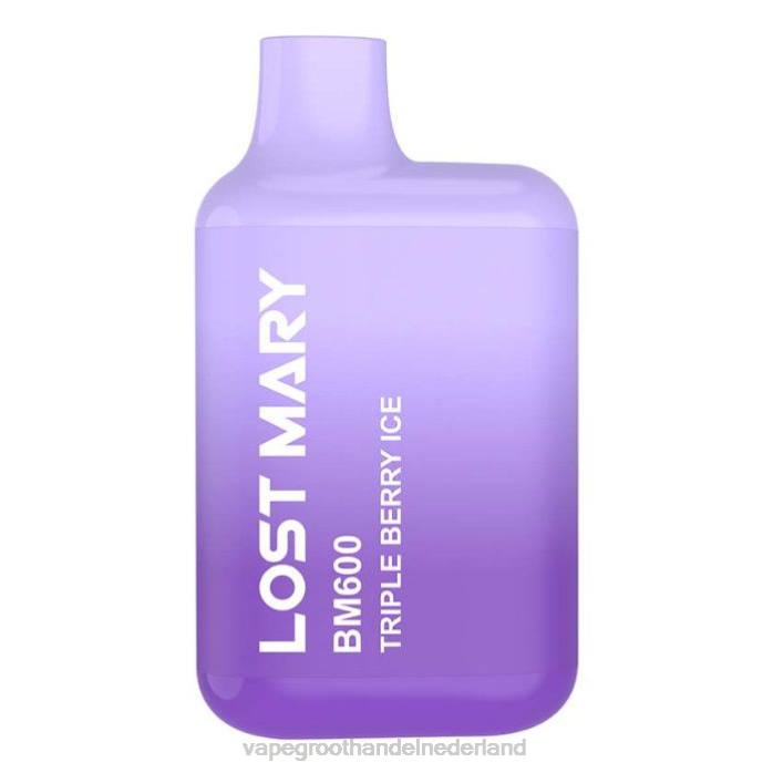 2NRV376 drievoudig bessenijs - wegwerp Vape Groningen LOST MARY BM600