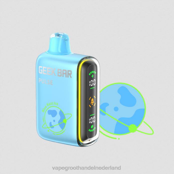 2NRV76 blauw razz-ijs - wegwerp Vape Groningen GEEK BAR Pulse planet editie 7500 trekjes/15000 trekjes