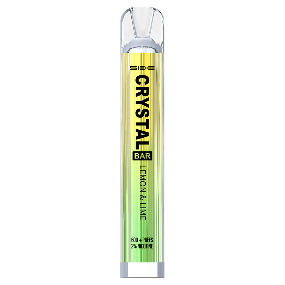 2NRV262 Citroen limoen - Vape groothandel inkoop SKE Crystal Bar wegwerpvape 600 trekjes