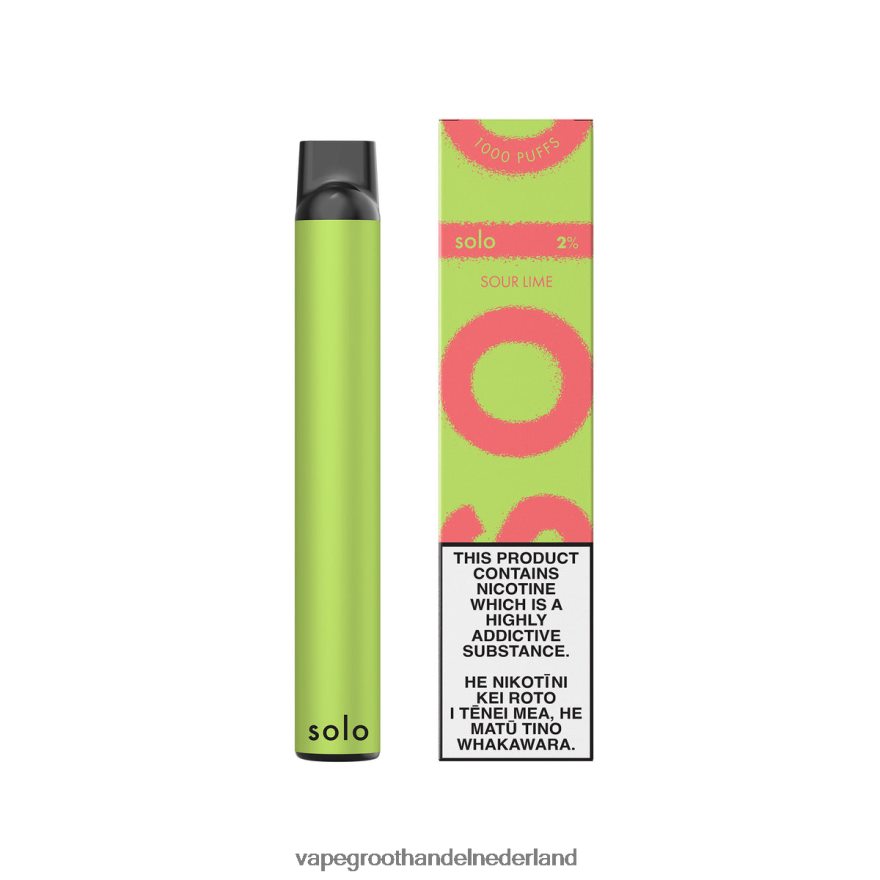 Vape Groothandel Amersfoort J4X8F418 - Solo wegwerp damp zure limoen