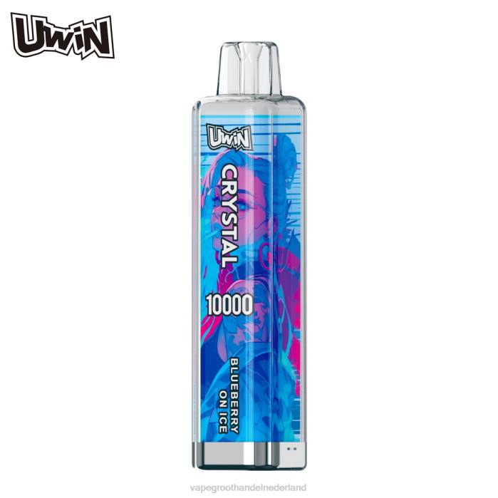 Vape Bestseller bosbessen op ijs - UWIN CRYSTAL 10000 wegwerpvape T8044