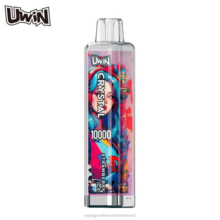 Vape Groothandel Nederland aardbeien ijs - UWIN CRYSTAL 10000 wegwerpvape T8049