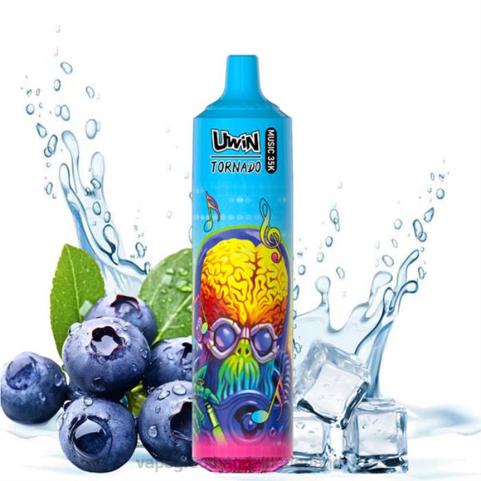 Groothandel Vape Wegwerp bosbessen op ijs - UWIN CRYSTAL 35k wegwerpdamp T80419