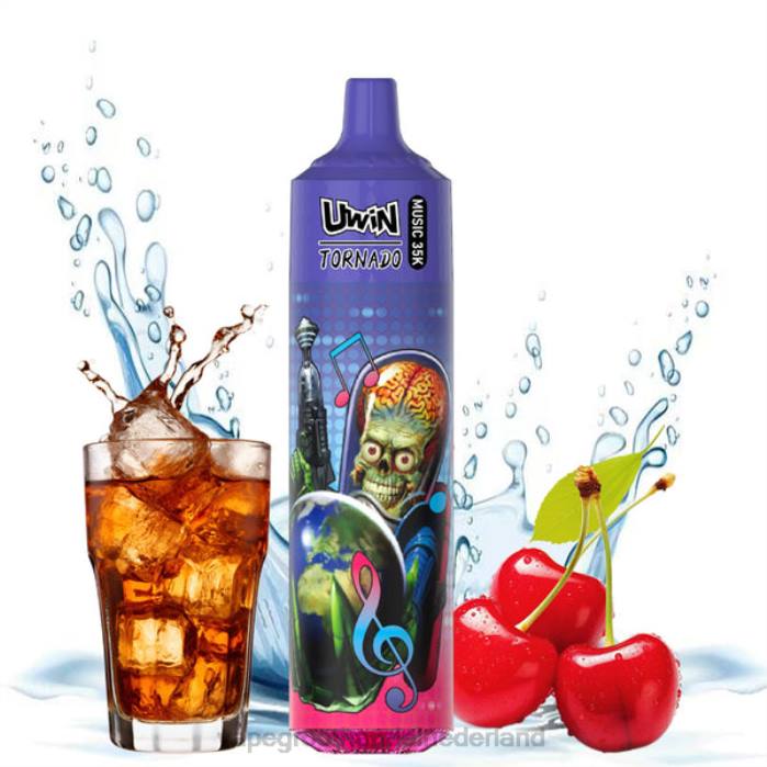 Vape Bestseller kersen cola - UWIN CRYSTAL 35k wegwerpdamp T80428
