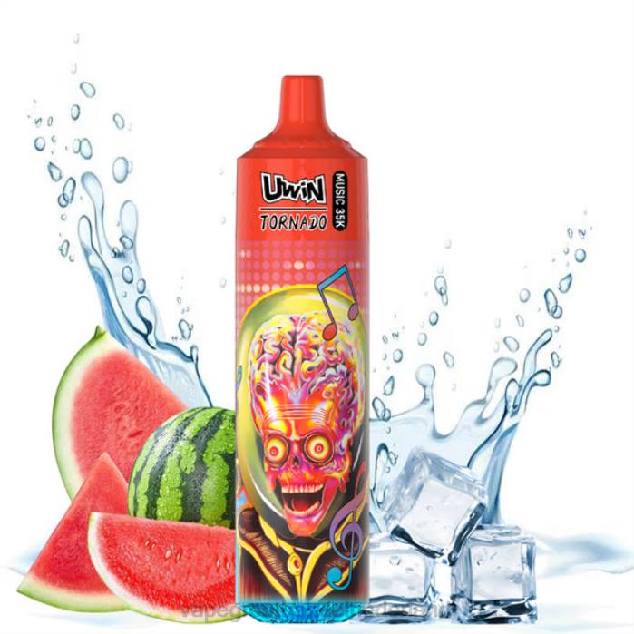 Vape Bestseller watermeloen ijs - UWIN CRYSTAL 35k wegwerpdamp T80420