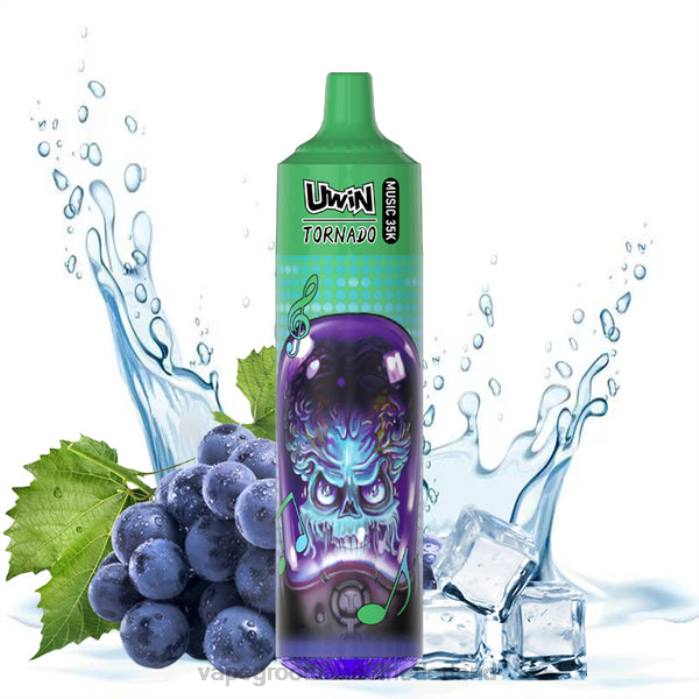 Vape Groothandel Nederland druiven ijs - UWIN CRYSTAL 35k wegwerpdamp T80417