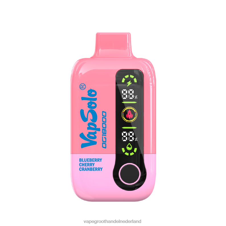 VapSolo dg18000 | Vape Groothandel Nederland 82Z041 bosbes kers cranberry