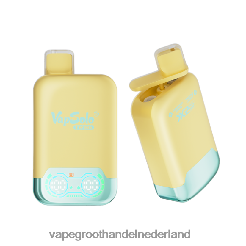 Vape Groothandel Inkoop 8N08XX125 Vapsolo TWINS wegwerp damp ananas-kokosnoot & aardbei-banaan