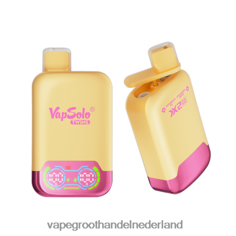 Vape Groothandel Nederland 8N08XX129 Vapsolo TWINS wegwerp damp watermeloenijs en aardbei-mango