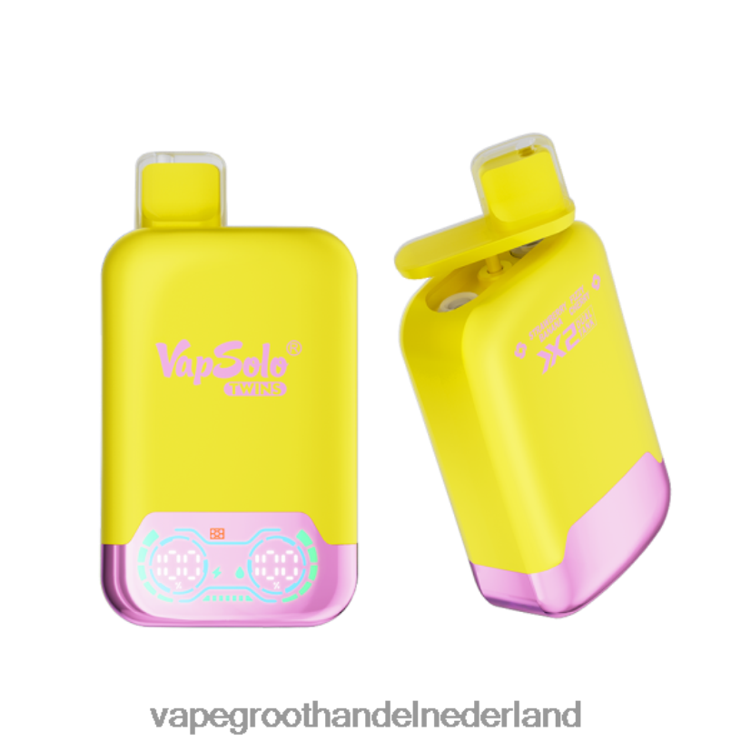 Wegwerpbaar Vape 8N08XX126 Vapsolo TWINS wegwerp damp aardbei-banaan en koolzuurhoudende kers