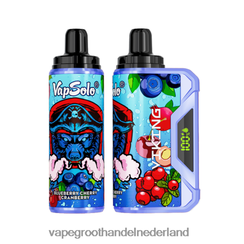Groothandel Vape Wegwerp 8N08XX131 Vapsolo VIKING wegwerp damp bosbes kers cranberry