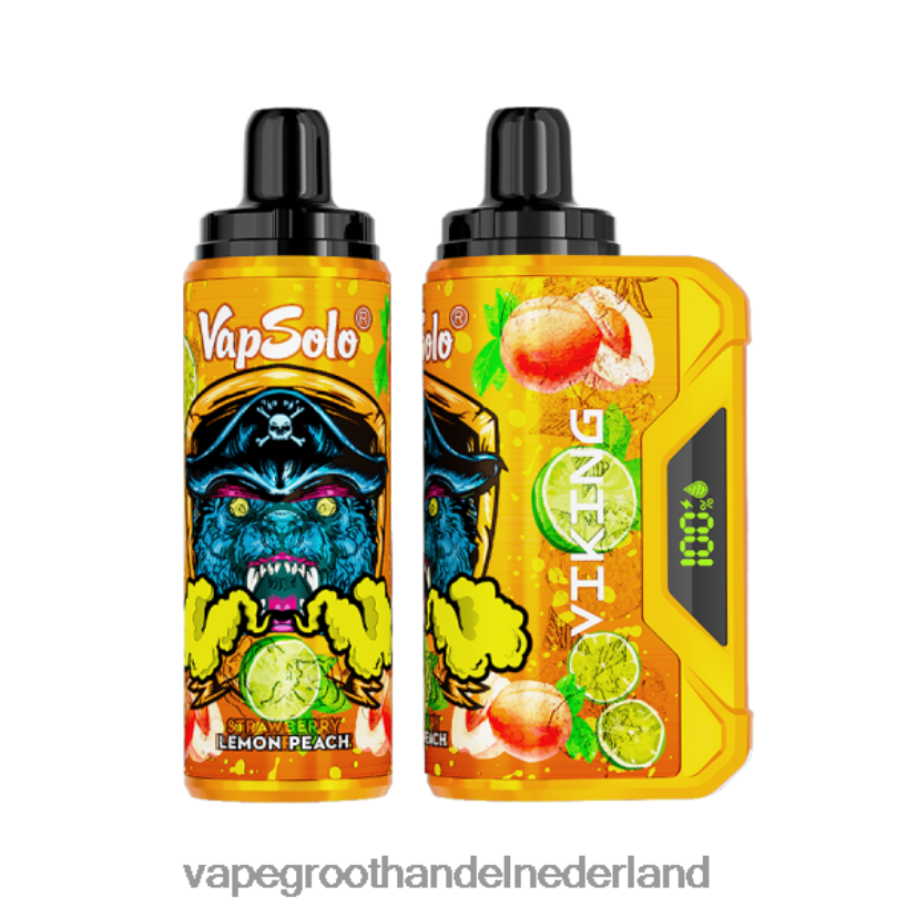 Pod Systeem Vape 8N08XX135 Vapsolo VIKING wegwerp damp citroen perzik