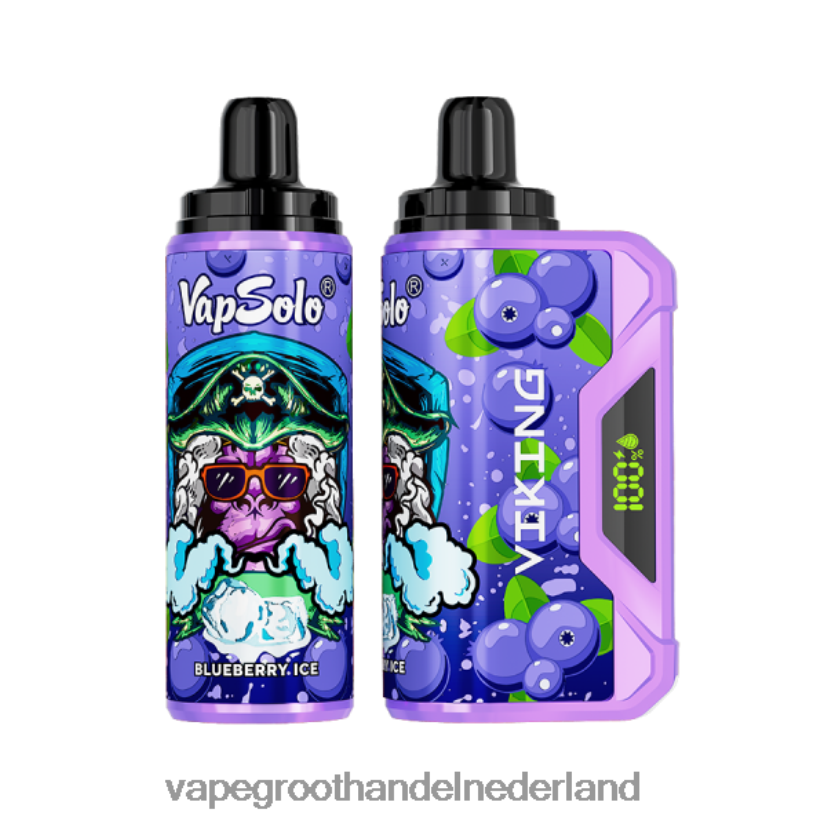 Vape Groothandel Amersfoort 8N08XX130 Vapsolo VIKING wegwerp damp bosbes