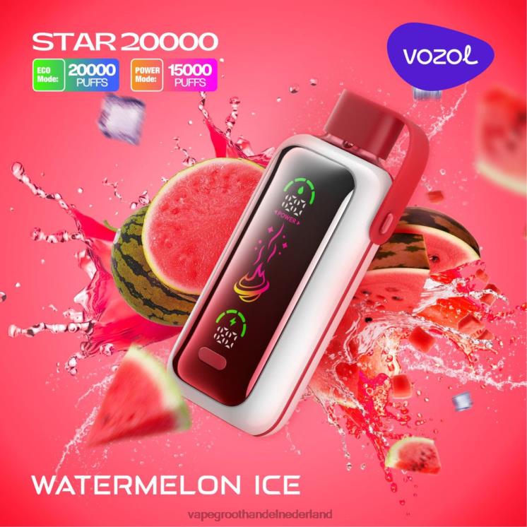 Groothandel Vape Wegwerp watermeloen ijs 8NF2Z3 VOZOL STAR 20000
