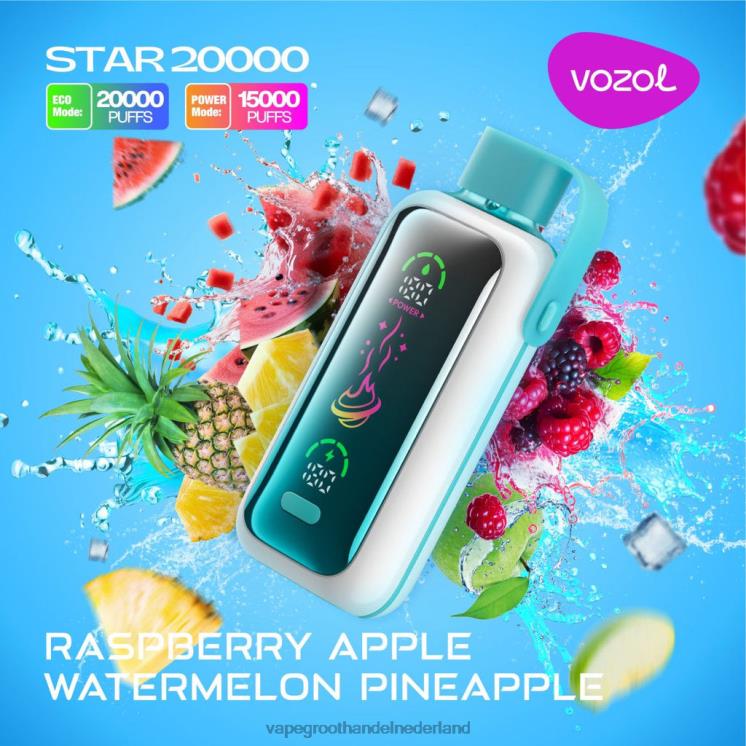 framboos appel watermeloen ananas