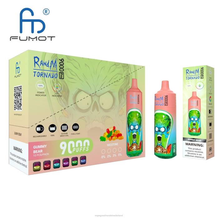 2NRV2 wegwerpbaar - Vape groothandel inkoop RandM Tornado 9000 5%